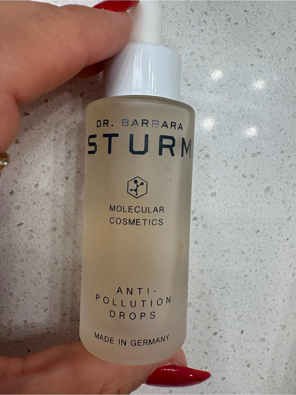 Dr. Barbara Sturm Frosted Clear Serum Bottle with White Dropper
